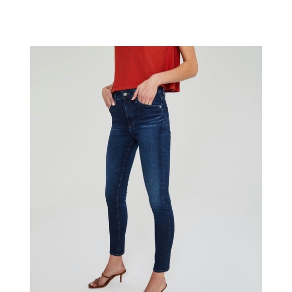 AG Adriano Goldschmied Jeans, Farrah Skinny Ankle Length, Dark Denim Vin… - Picture 2 of 5